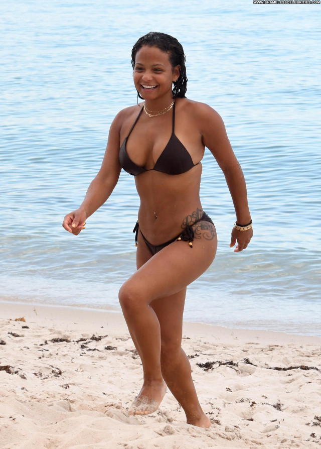 Christina Milian The Beach Celebrity Posing Hot Babe Sex Beach Sexy