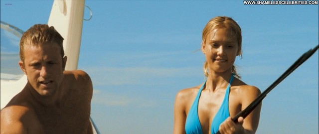 Ashley Scott Jessica Alba Into The Blue Bikini Posing Hot