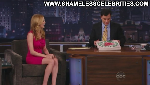 Heather Graham Jimmy Kimmel Live Beautiful Babe Posing Hot Celebrity