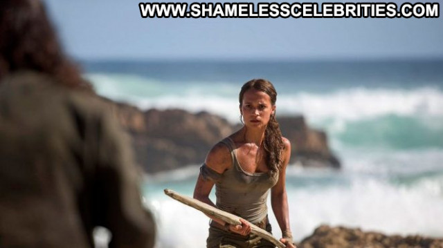 Alicia Vikander Tomb Raider Babe Posing Hot Paparazzi Celebrity