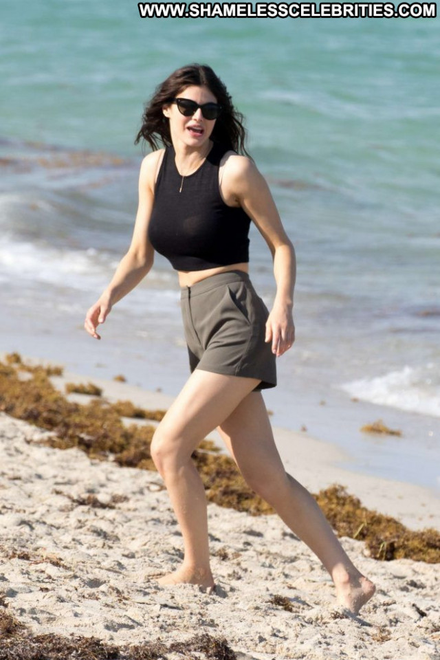 Alexandra Daddario Miami Beach Paparazzi Beach Beautiful Celebrity