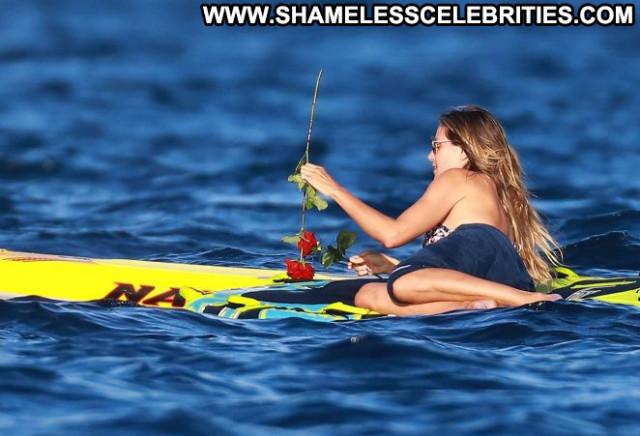 Heidi Klum No Source Beautiful Babe Yacht Posing Hot Paparazzi Bikini