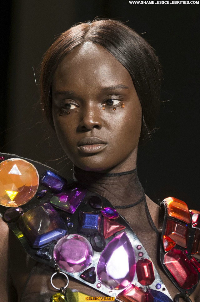 Duckie Thot Fashion Show New York See Through Celebrity Beautiful