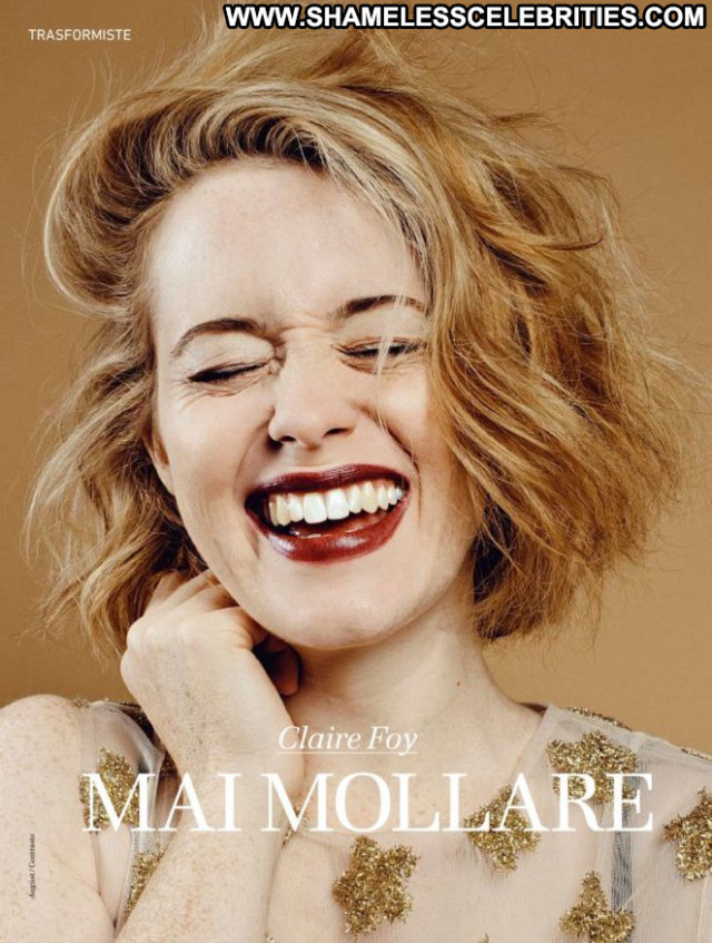 Claire Foy No Source Posing Hot Celebrity Magazine Beautiful