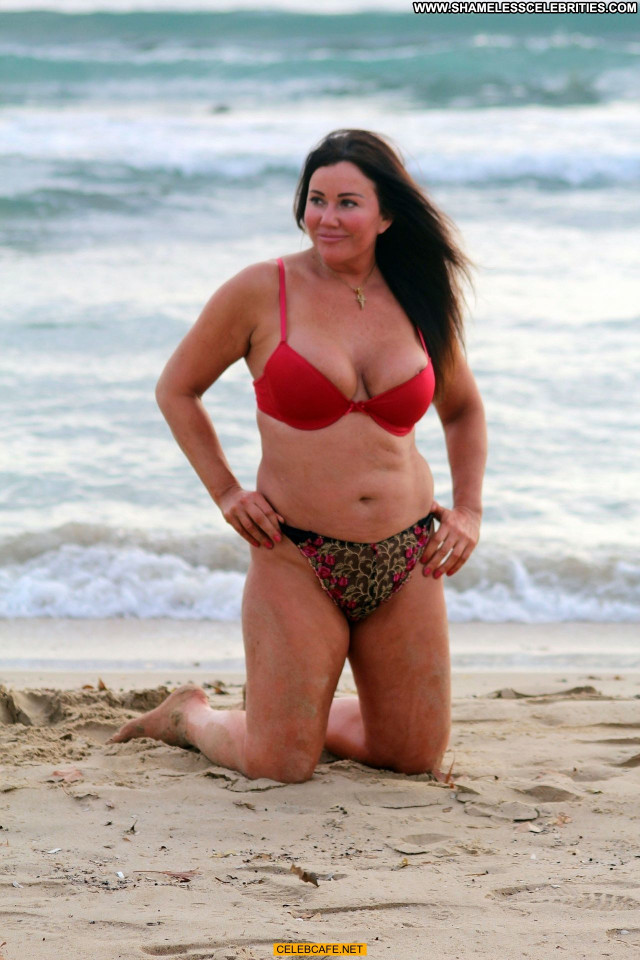 Lisa Appleton Celebrity Beach Nipple Slip Spain Spa Posing