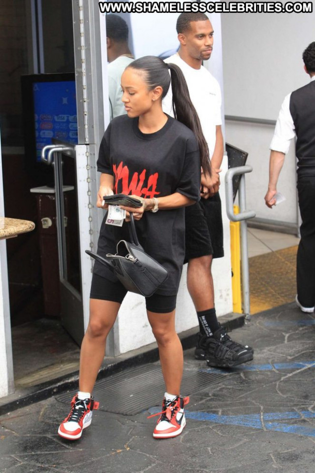 Karrueche Tran Los Angeles Angel Paparazzi Posing Hot Celebrity Los