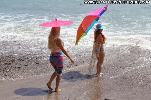 Alena Vodonaeva The Beach In Malibu  Latina Male Redhead Beach