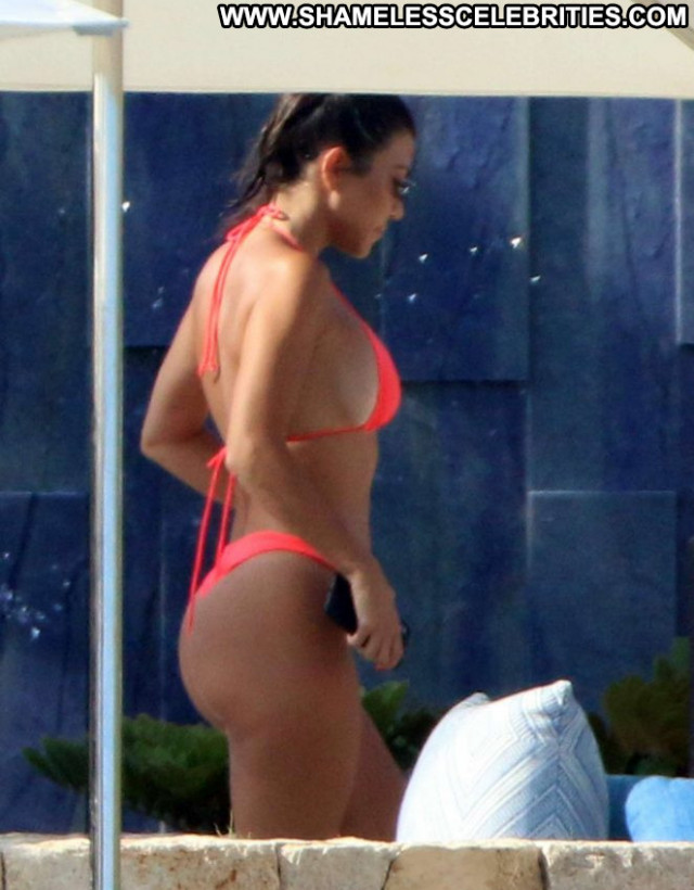 Kourtney Kardashia No Source Bikini Posing Hot Celebrity Beautiful