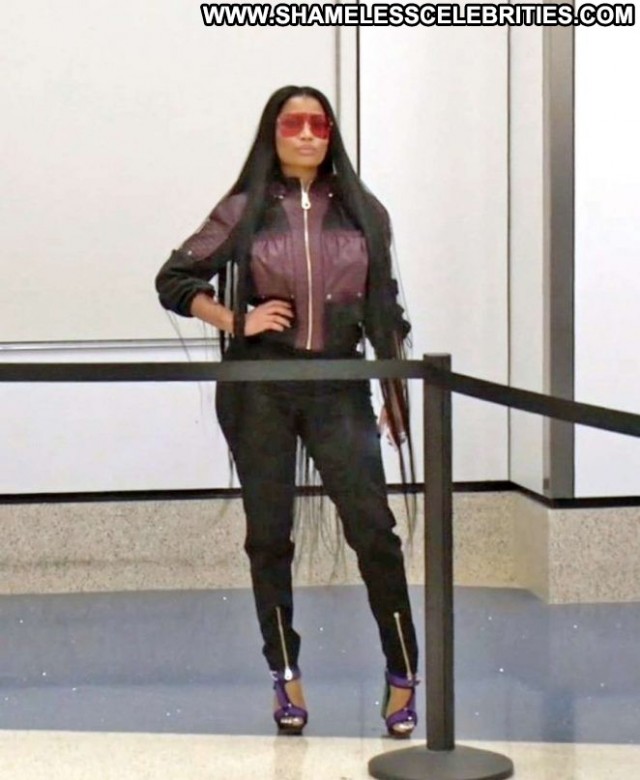 Nicki Minaj Lax Airport  Paparazzi Celebrity Angel Los Angeles Lax
