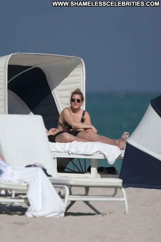 Ellie Goulding Miami Beach Beach Swimsuit Posing Hot Celebrity Babe