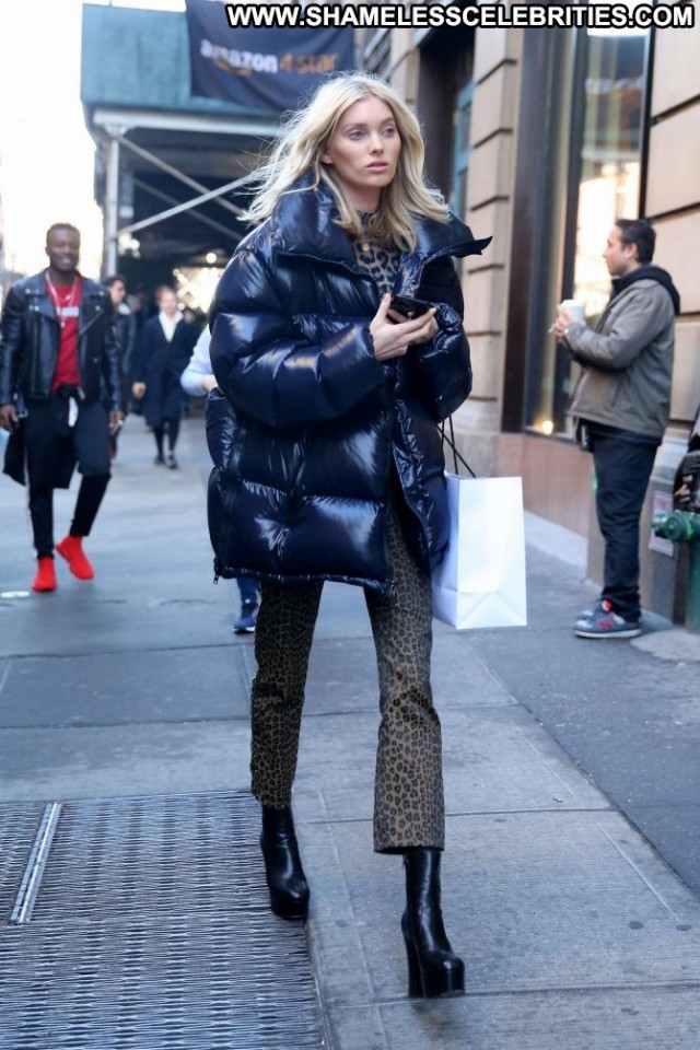 Elsa Hosk New York Nyc Paparazzi Celebrity Babe Posing Hot Beautiful