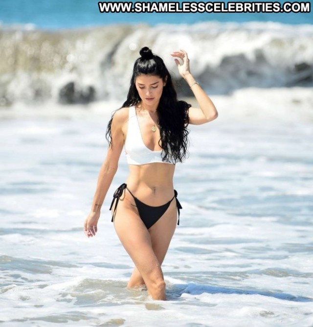 Nicole Williams Black And White Celebrity Black Bikini Beautiful Babe