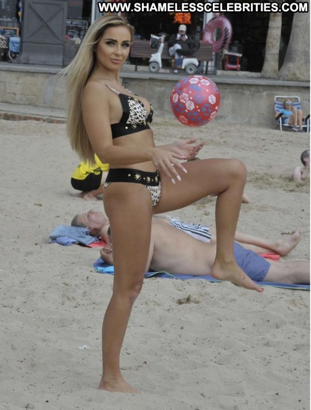 Georgia Cole The Beach Paparazzi Spain Beach Celebrity Posing Hot Spa