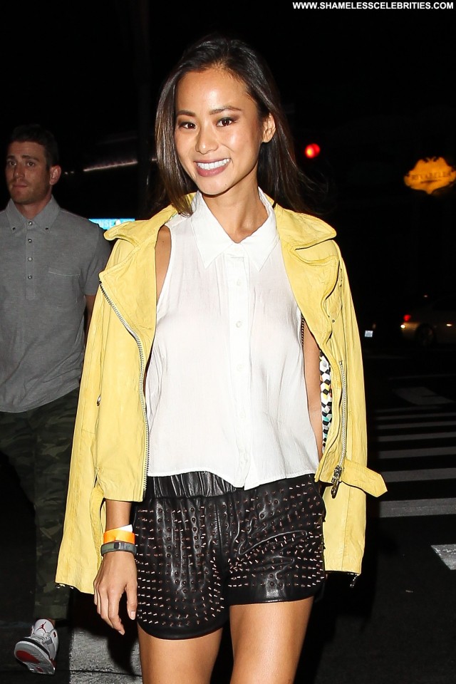 Jamie Chung Candids Celebrity Beautiful Posing Hot Babe High