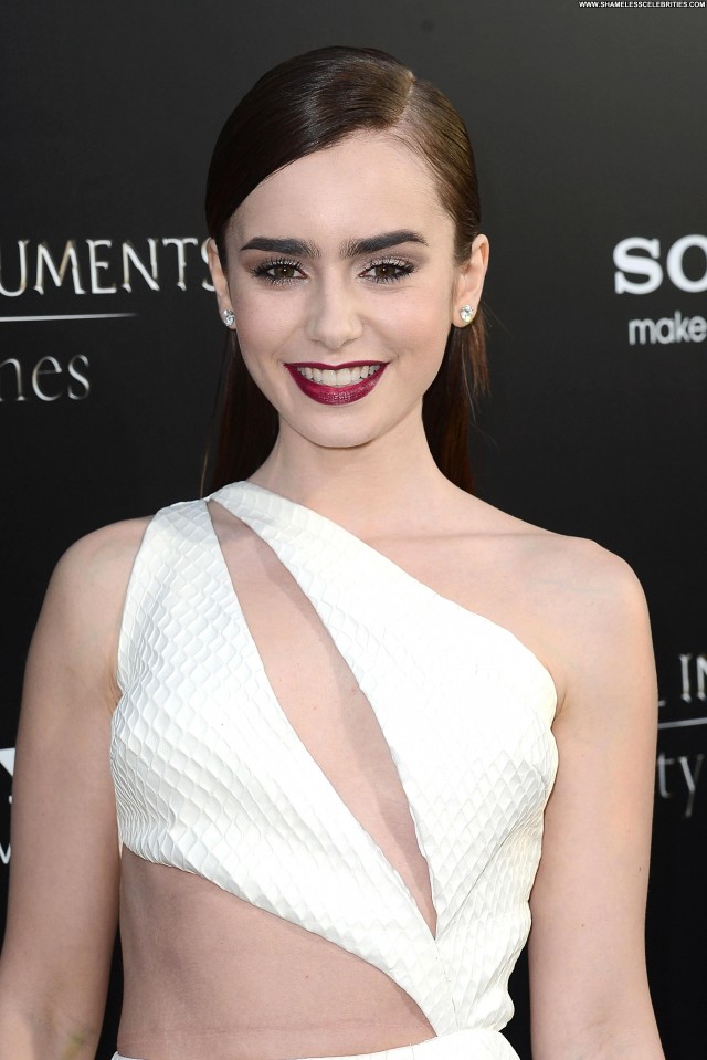 Lily Collins Los Angeles  High Resolution Posing Hot Hollywood Babe