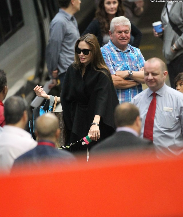 Angelina Jolie No Source  Train Beautiful Babe Celebrity High