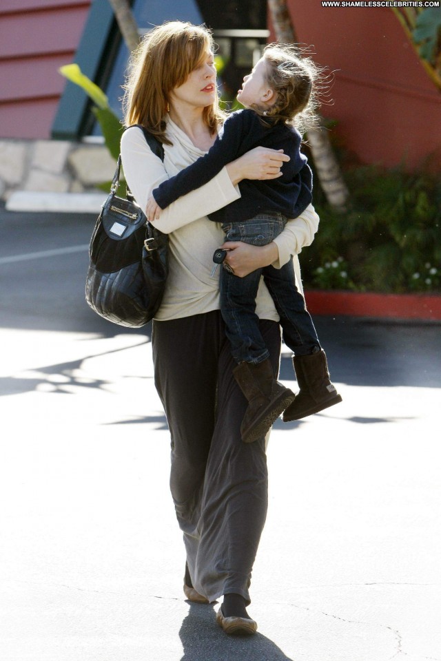 Milla Jovovich Beverly Hills Posing Hot Malibu Los Angeles Beautiful