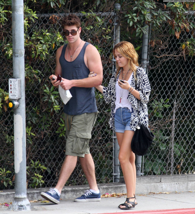 Miley Cyrus Los Angeles Los Angeles Celebrity Babe Posing Hot