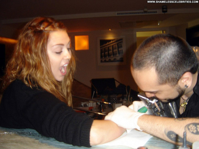 Miley Cyrus No Source Babe Tattoo High Resolution Celebrity Posing