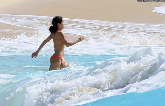 Salma Hayek The Beach Bikini Celebrity Beach Posing Hot Babe