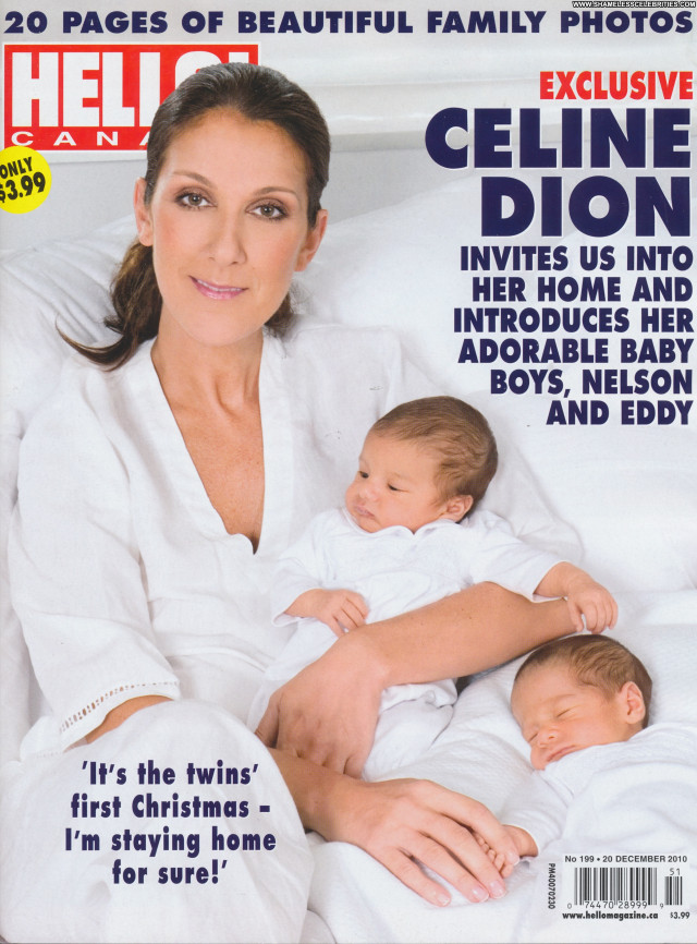 Celine Dion Baby Boy Posing Hot Beautiful Babe Magazine Celebrity