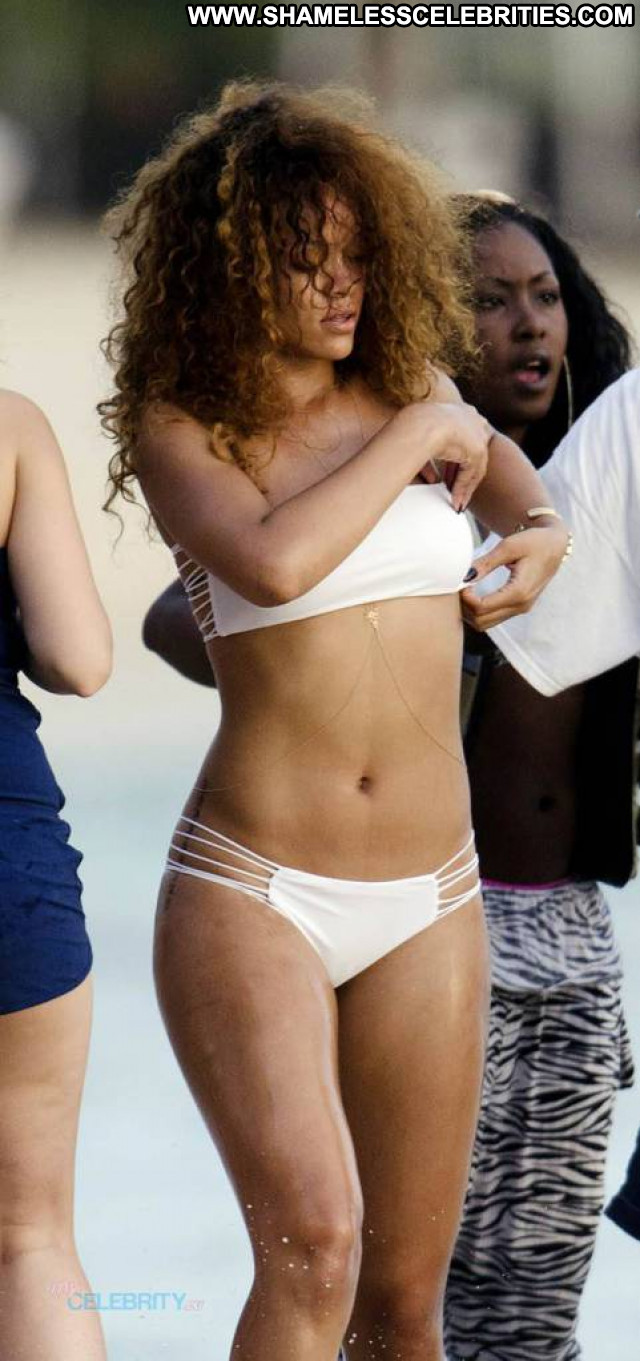 Rihanna No Source Posing Hot Barbados Hot Babe Bikini Beautiful